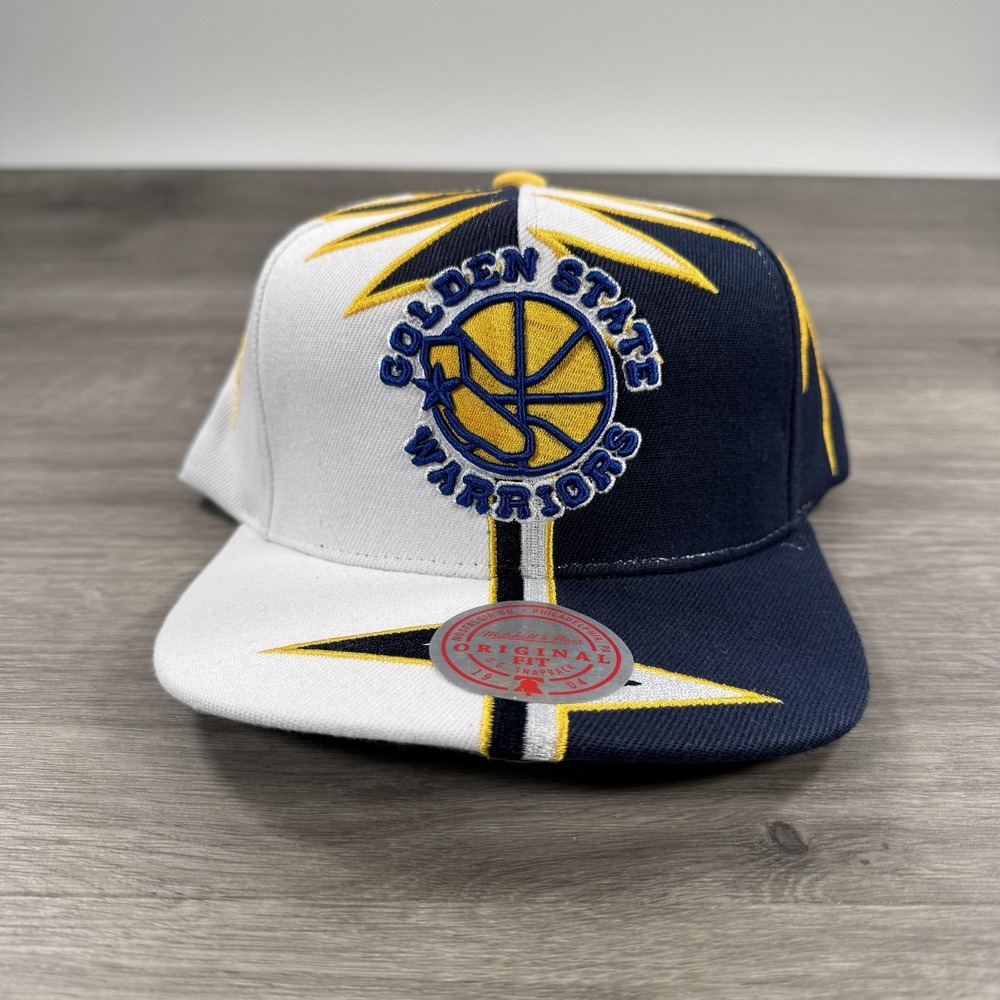 Mitchell Ness Golden State Warriors Hat Cap Snapback NBA Basketball Shockwave